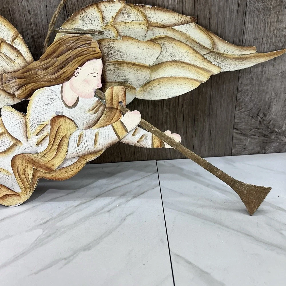 Hammered Metal Work Angel Wall Art 22